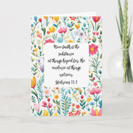 Hebrews 11:1 Greeting Card Karte