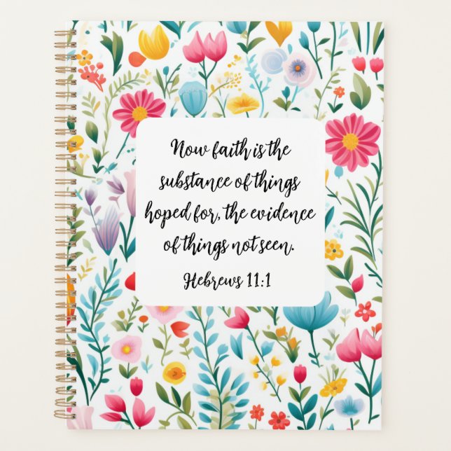 Hebrews 11:1 Planner Planer (Vorderseite)