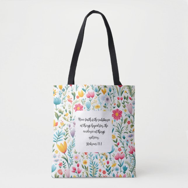 Hebrews 11:1 Tote Bag Tasche (Vorderseite)
