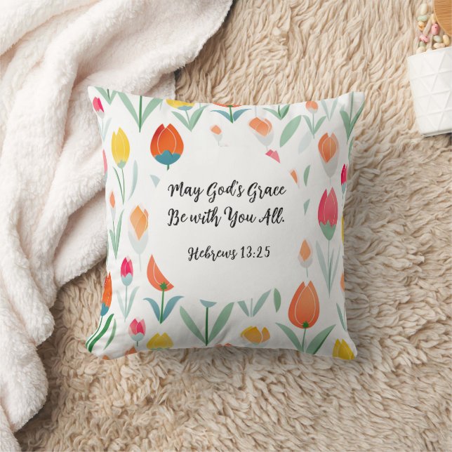 Hebrews 13:25 Throw Pillow Kissen (Decke)