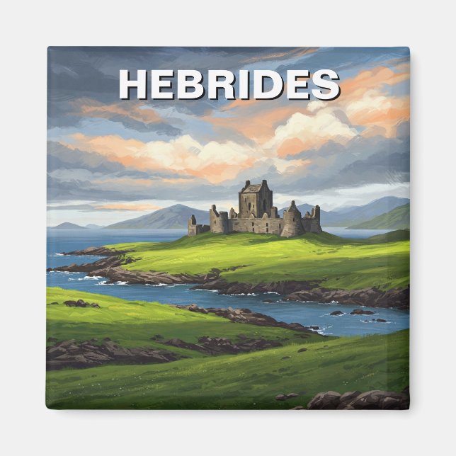 Hebrides Scotland Travel Magnet (Vorne)