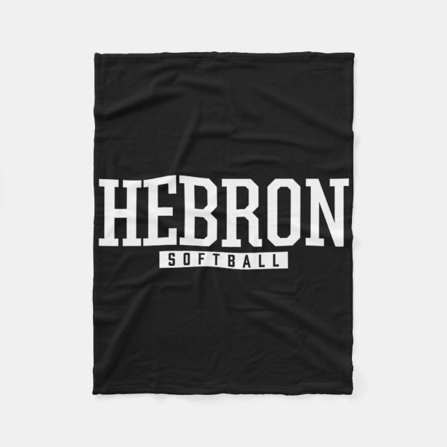Hebron High School Softball Fleecedecke (Vorderseite)