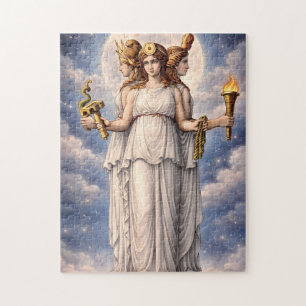 Hecate Dreifache Göttin Himmelsmond Kunst – Mythos