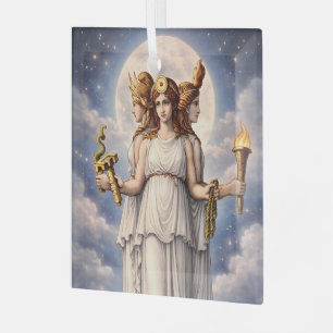 Hecate Dreifache Göttin Himmelsmond Kunst – Mythos Ornament Aus Glas