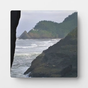 Heceta Head Leuchtturm & Seelöwen, OR Fotoplatte
