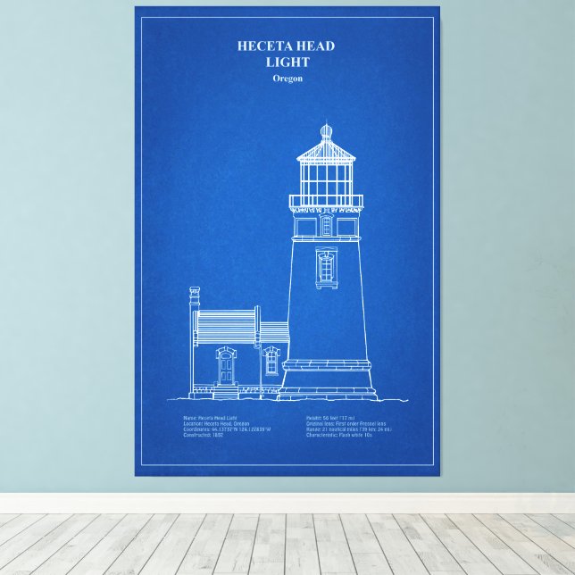 Heceta Head Lighthouse - Oregon - AD Leinwanddruck (Insitu (Holzboden))