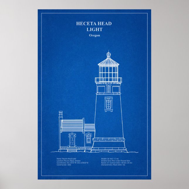 Heceta Head Lighthouse - Oregon - AD Poster (Vorne)