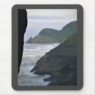 Heceta Head Lighthouse & Sea Lions, OR Mousepad