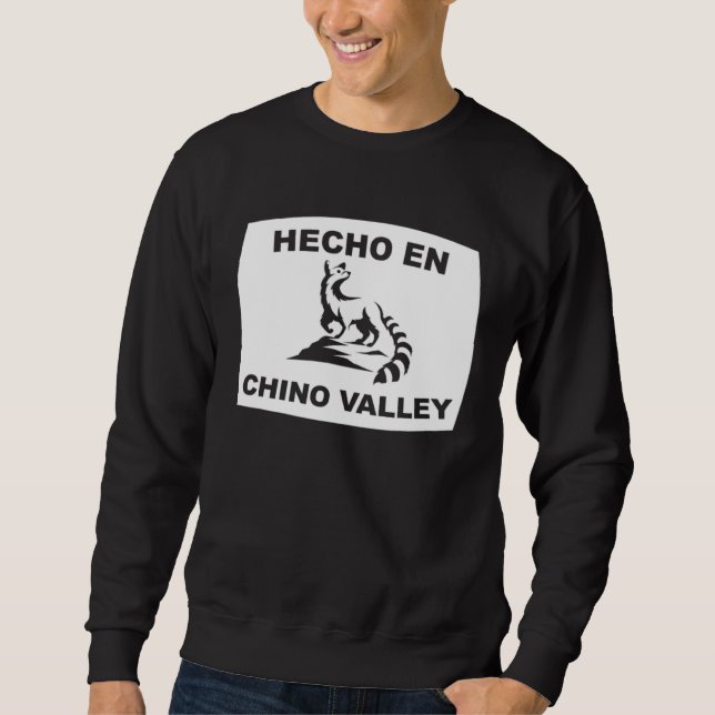 Hecho en Chino Valley Arizona Ringtail State Anima Sweatshirt (Vorderseite)