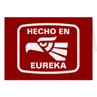 Hecho en Eureka personalizado Gewohnheit
