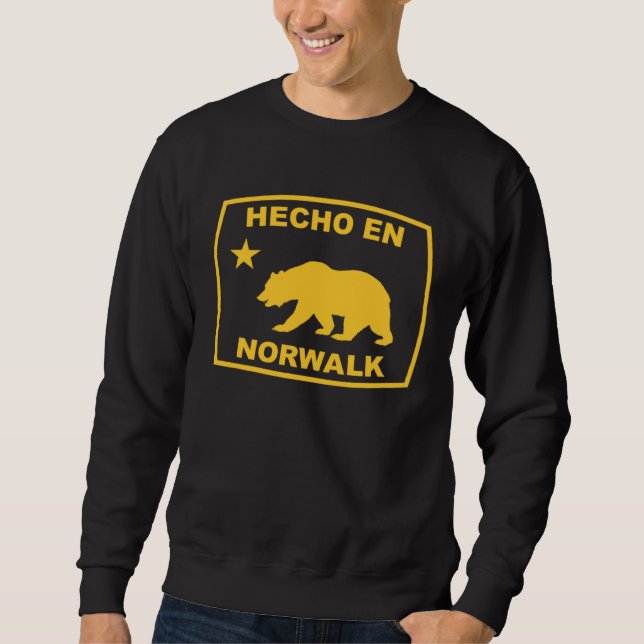 Hecho en Norwalk California Republic Pacific Coast Sweatshirt (Vorderseite)