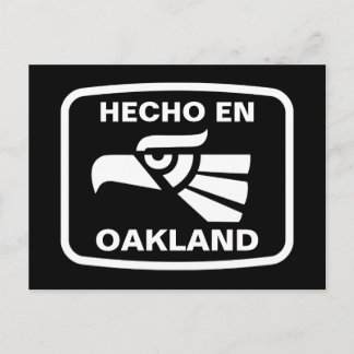 Hecho en Oakland personalizado Custom personalisie Postkarte