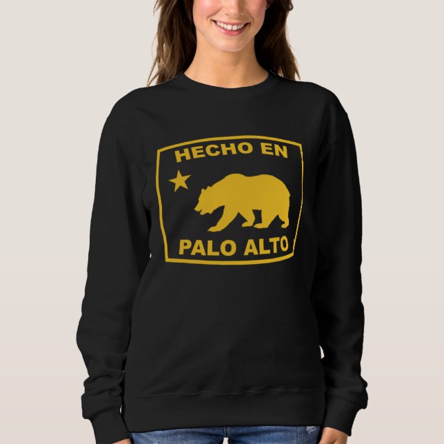 Hecho en Palo Alto California Republic Pacific Coa Sweatshirt (Vorderseite)