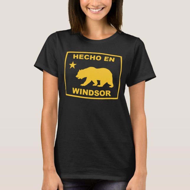 Hecho en Windsor California Republic Pacific Coast T-Shirt (Vorderseite)