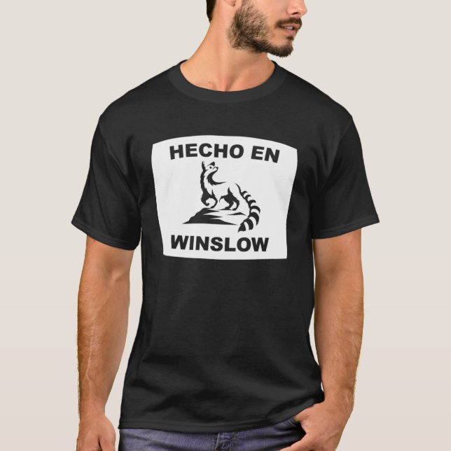 Hecho en Winslow Arizona Ringtail State Animal T-Shirt (Vorderseite)