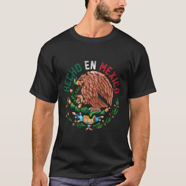 Hecho Ex Mexico Eagle Mexican1 T-Shirt (Vorderseite)