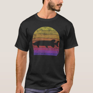 Hecht Retro-Angler Umriss Angler T-Shirt