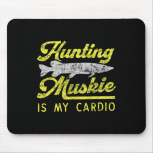 Hechten jagen ist mein Cardio Lustiger Musky River Mousepad