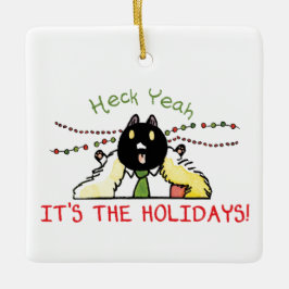 Heck yeah-Ornament Keramikornament