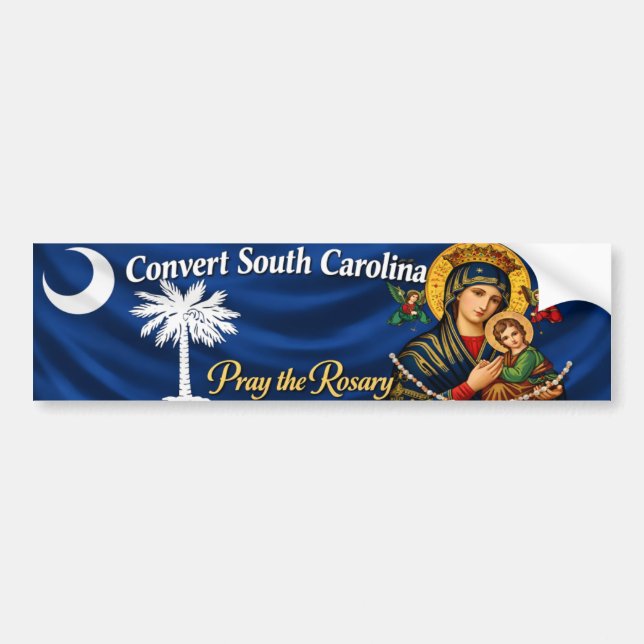 Heckaufkleber Bekehrt Euch South Carolina Autoaufkleber (Vorne)