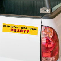 Heckaufprallprüfwagen Autoaufkleber
