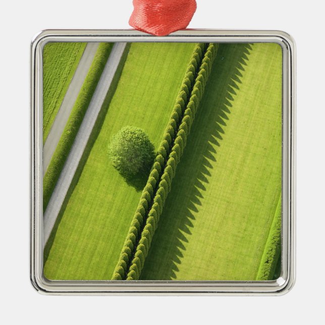 Hecke im Hamptons Ornament Aus Metall (Vorne)