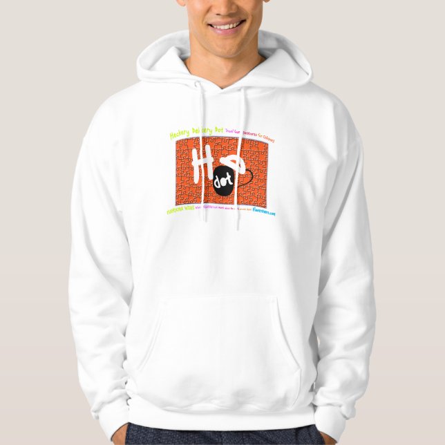 Heckery Dekkery Punkt-Logo Hoodie (Vorderseite)