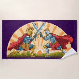 Hector and Achilles Strandtuch