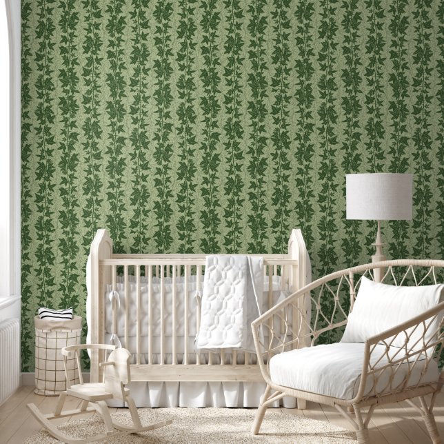 Hedera Ivy Vines - botanical green D_L pattern. Tapete (Kinder)