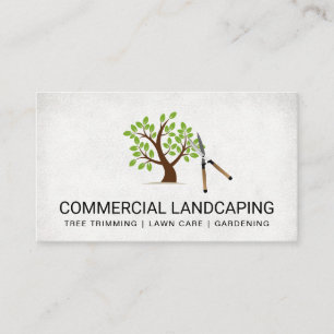 Hedge Clippers   Tree-Logo-Visitenkarte Visitenkarte