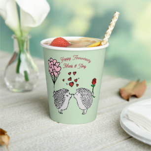 Hedge-Hog-Jubiläumspapier-Cups Pappbecher