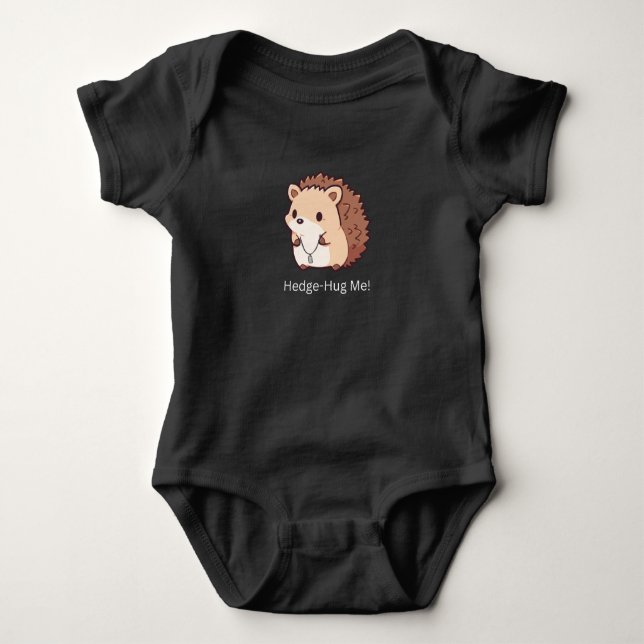 Hedge-Hug Baby Strampler (Vorderseite)