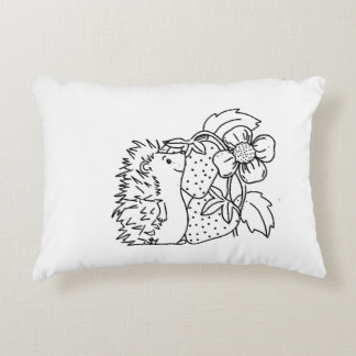 Hedgehog and Strawberries Dekokissen