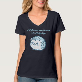 Hedgehog dreams V-neck   T-Shirt