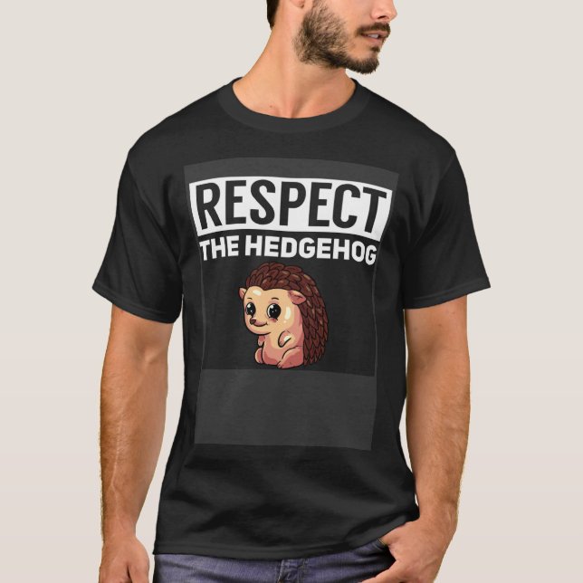 Hedgehog Gift For Funny Cute Girls T-Shirt (Vorderseite)