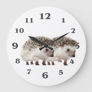 Hedgehog image for Acrylic Wall Clock Große Wanduhr