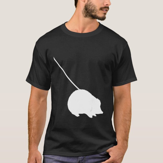 Hedgehog on a Leash  Cute  Pet Animal T-Shirt (Vorderseite)