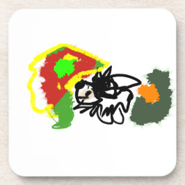 Hedgehog playing autumn getränkeuntersetzer