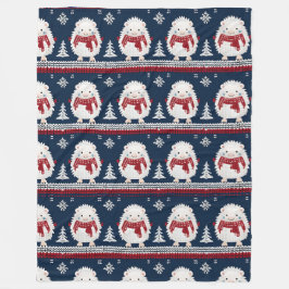 Hedgehog’s in Scarves  Fleecedecke