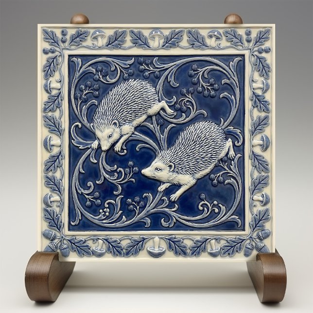 Hedgehogs Arts & Crafts Wall Decor Fliese (Von Creator hochgeladen)