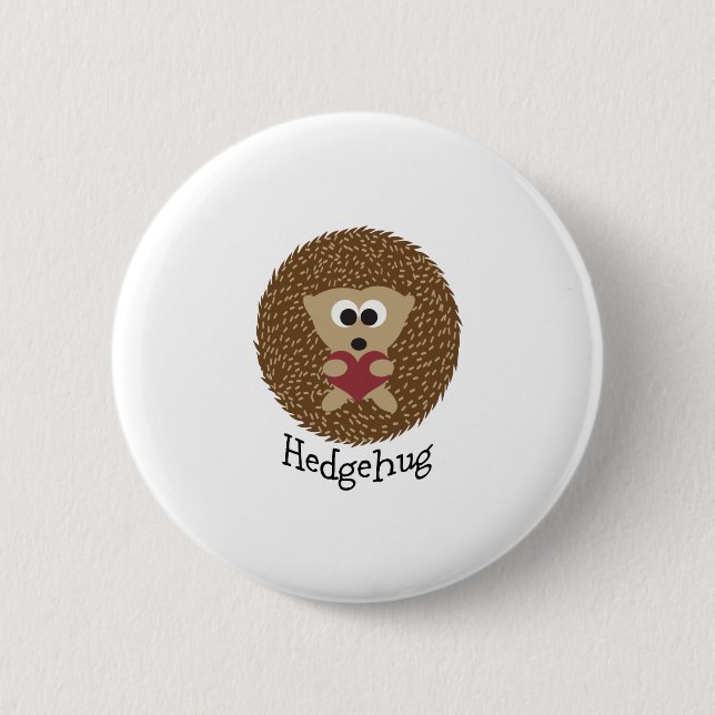 Hedgehug Igel Button (Vorderseite)