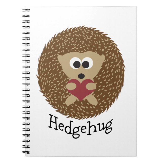 Hedgehug Igel Notizblock (Vorderseite)