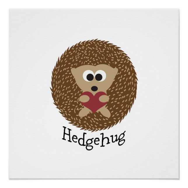 Hedgehug Igel Poster (Vorderseite)