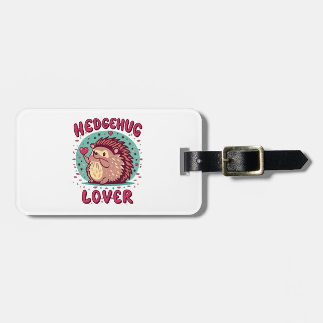 Hedgehug Lover Gepäckanhänger (Vorderseite horizontal)
