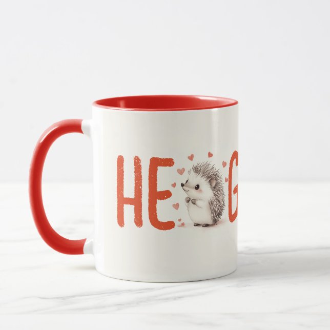 Hedgehugs! Niedlicher Igel Kaffee Tasse, Tee Tasse (Links)