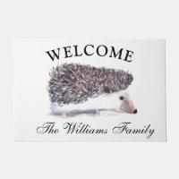 Hedgie Watercolor Igel Tiere Haustiere Niedlich