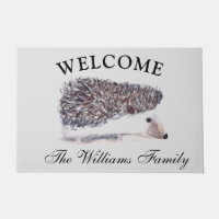 Hedgie Watercolor Igel Tiere Haustiere Niedlich