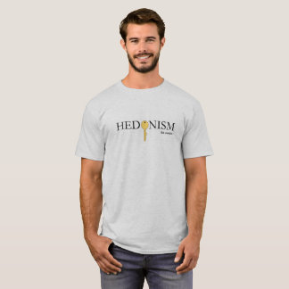 Hedonism-T-Shirt der Männer die Asche T-Shirt