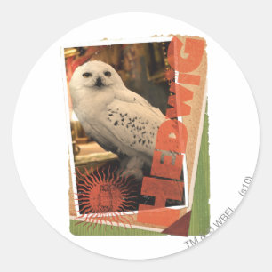 Hedwig 1 runder aufkleber