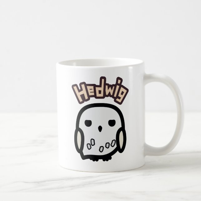 Hedwig Cartoon Character Art Kaffeetasse (Rechts)